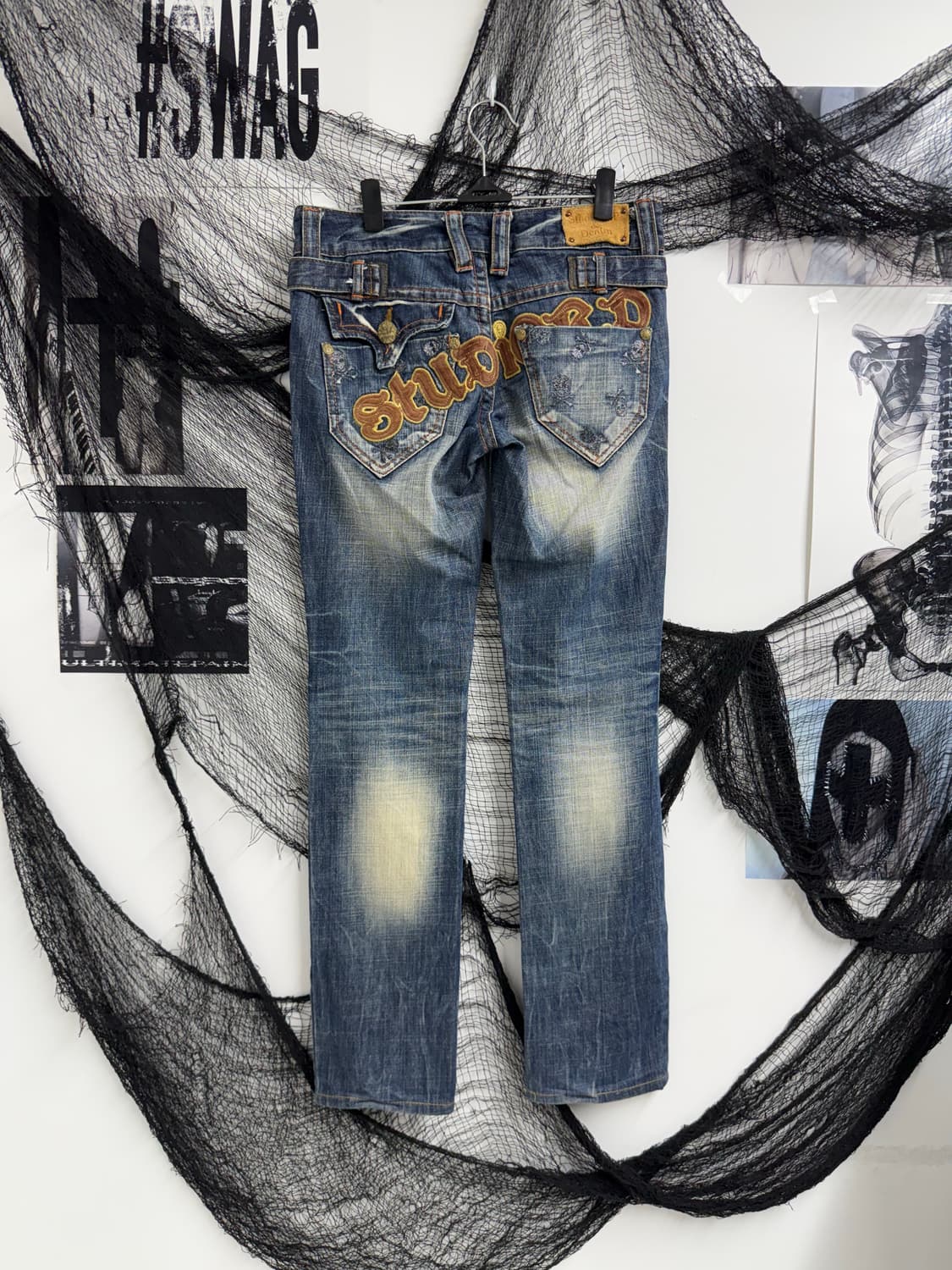 00s punk patch detailed jeans 상품이미지1