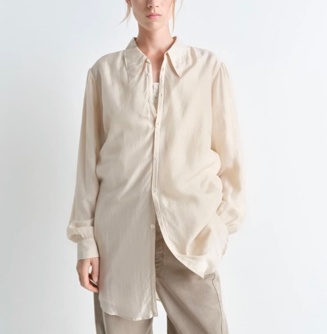 LEMAIRE Light Pointed Collar Shirt 상품이미지1
