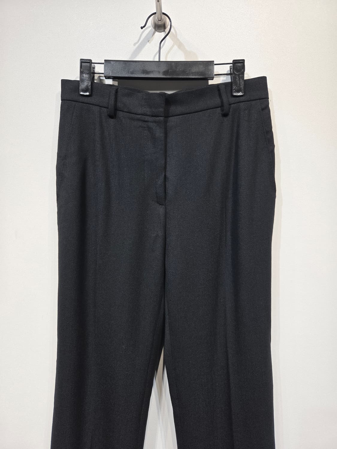 막스마라(MaxMara) 울 스판 블랙 슬랙스 팬츠 상품이미지3