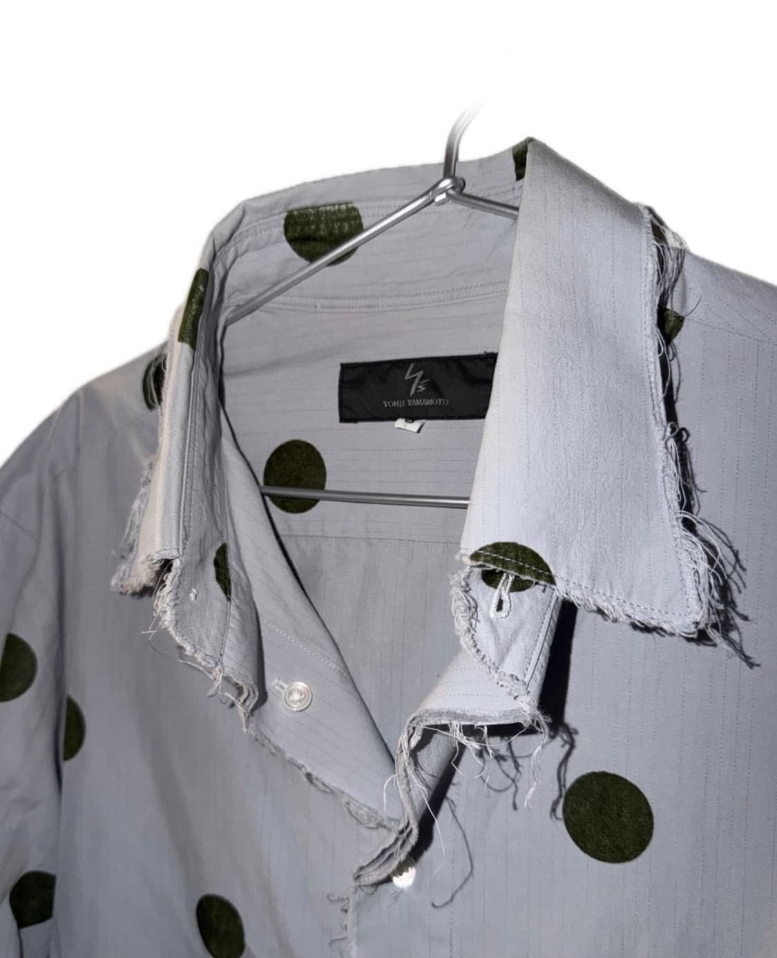 Yohji Yamamoto damaged dot shirt 상품이미지3