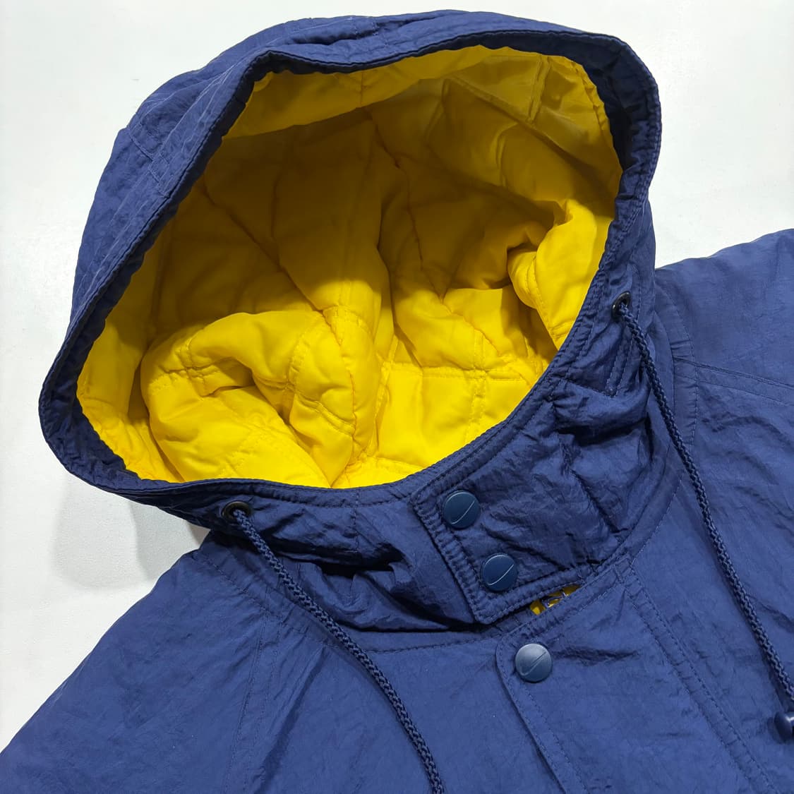 [L] 올드 나이키 빅스우시 돕바 패딩 네이비 B851 상품이미지4