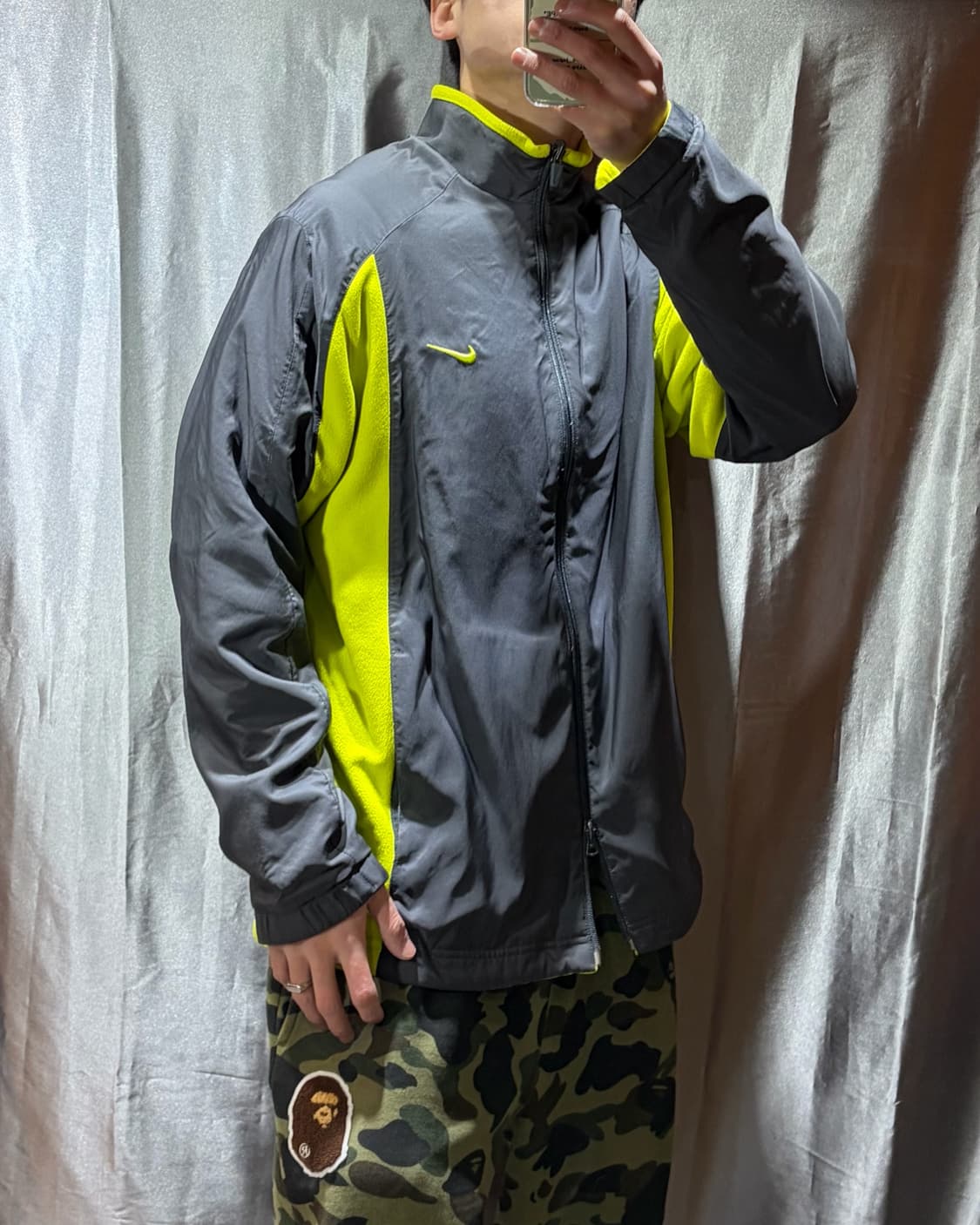 XXL 나이키 스우시 리버시블 네온 플리스 자켓 상품이미지2