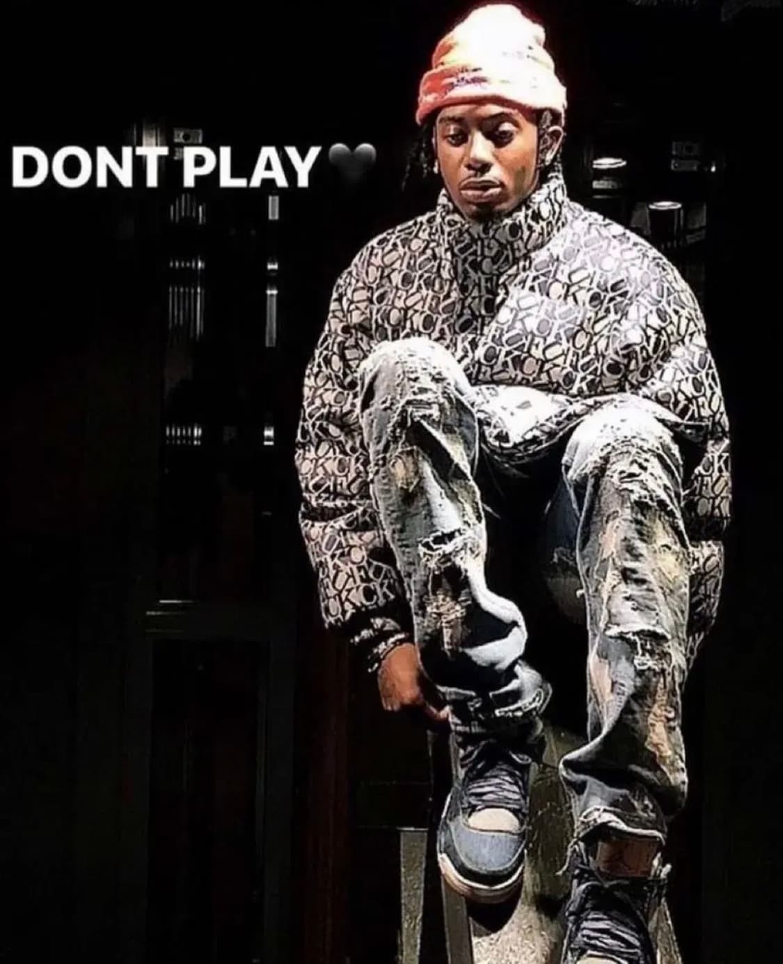 [s] 급처 슈프림 fuck 자카드 패딩 상품이미지2