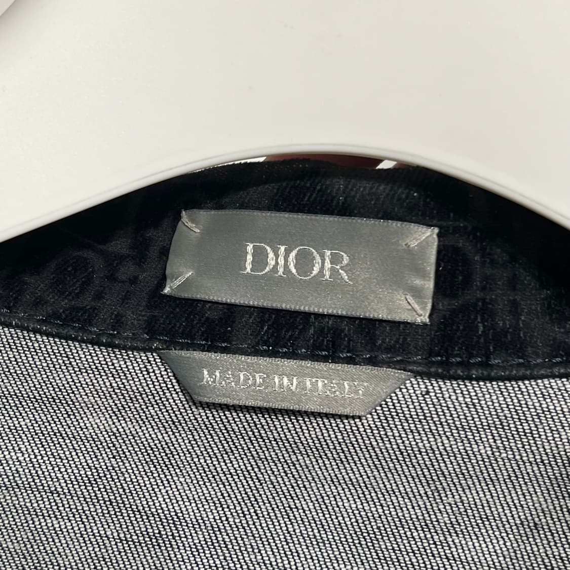 디올 오블리크 벨벳 셔츠 자켓 상품이미지3