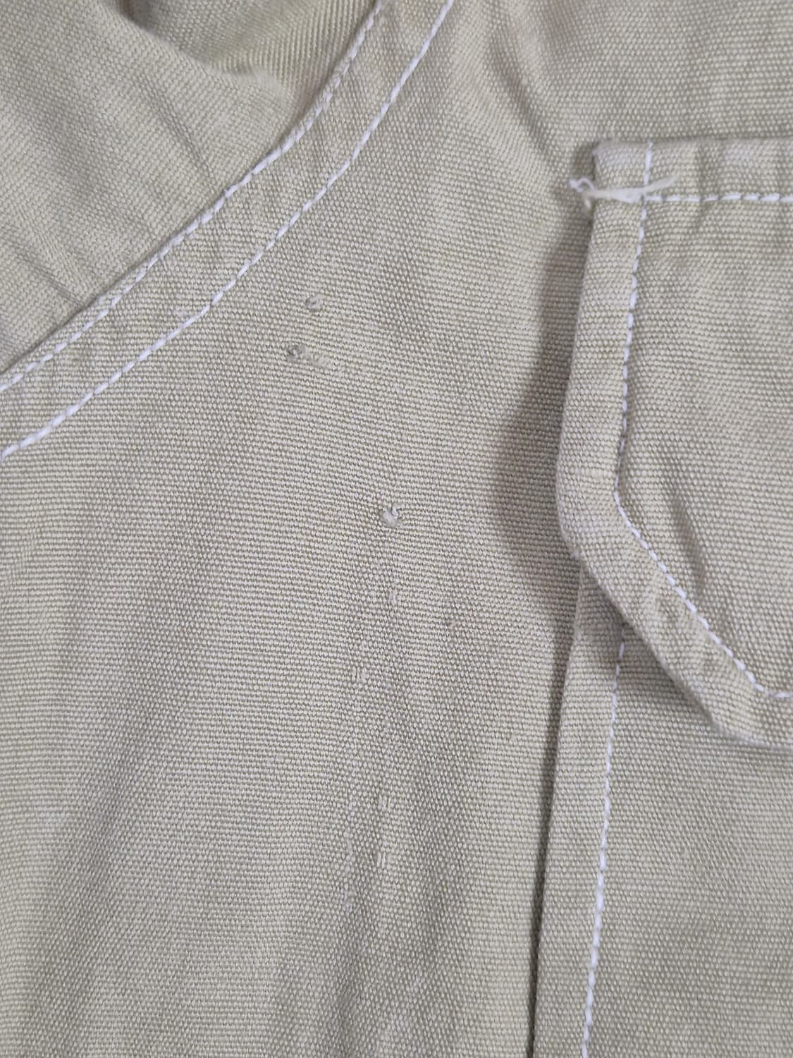 육군 구형 대통령 경호실 정복 전투복 상의 카키 반팔 셔츠 (XS) 상품이미지6