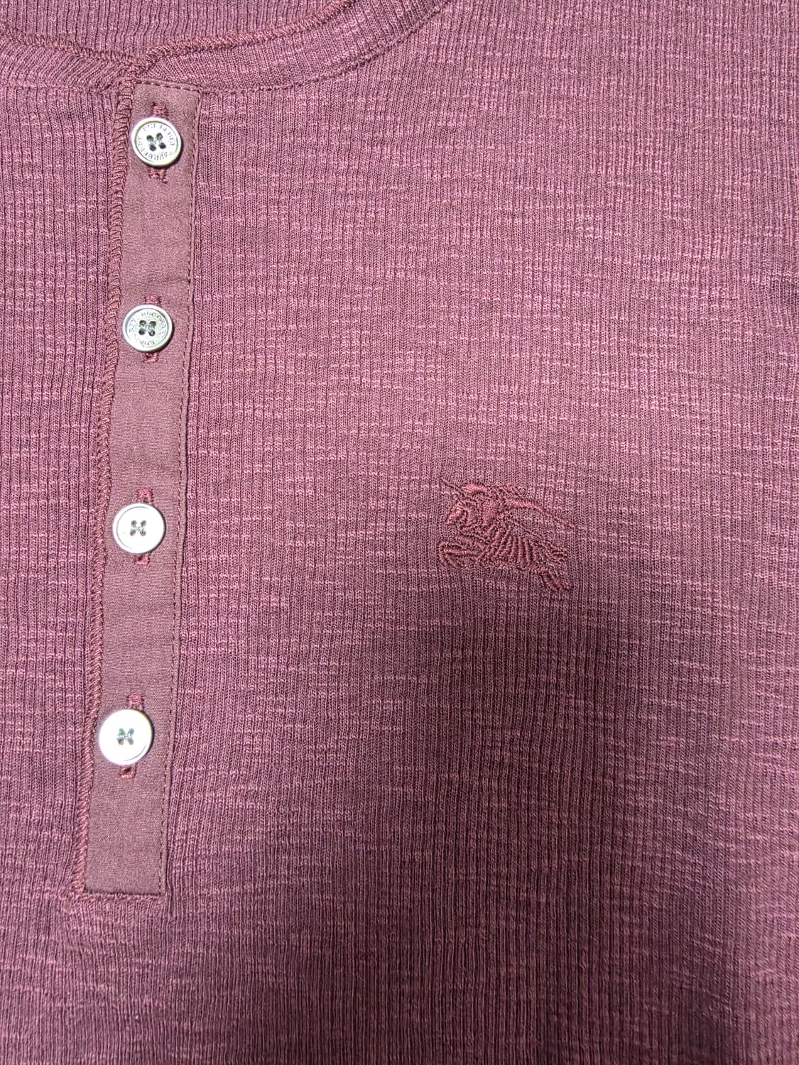 버버리 골지 헨리넥 티셔츠 머슬핏 상품이미지5