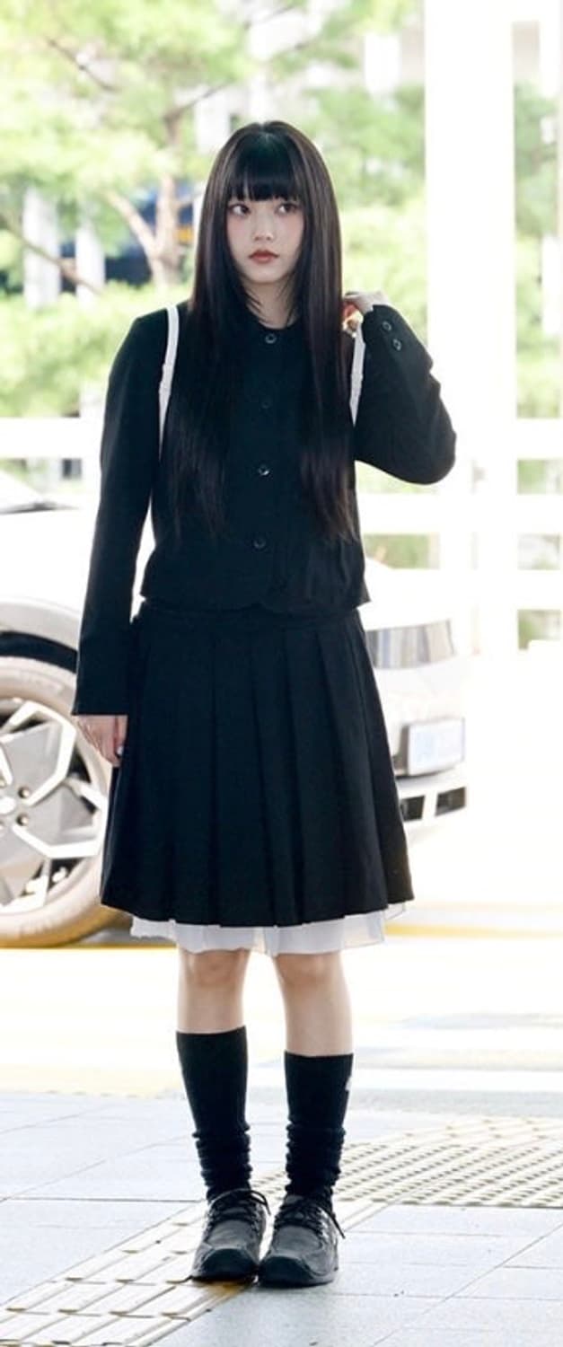 코이세이오 리본 셋업 블랙 상품이미지1