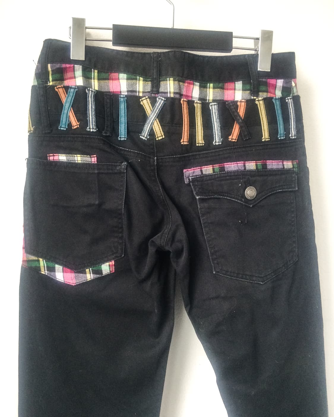 Double waist patch work point pants 상품이미지3