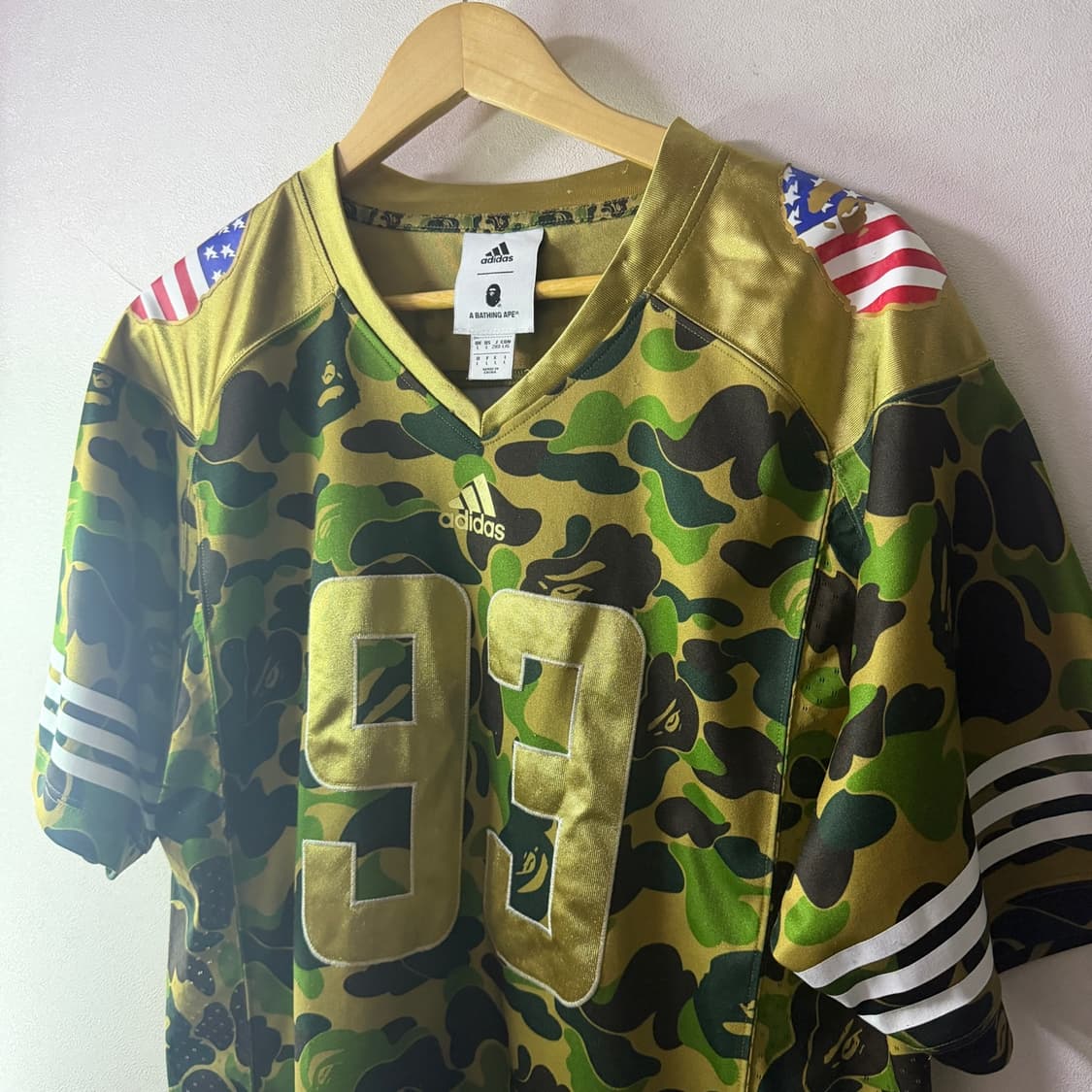 베이프 x 아디다스 카모플라쥬 져지 2XL (남성 100-105정도) 상품이미지7