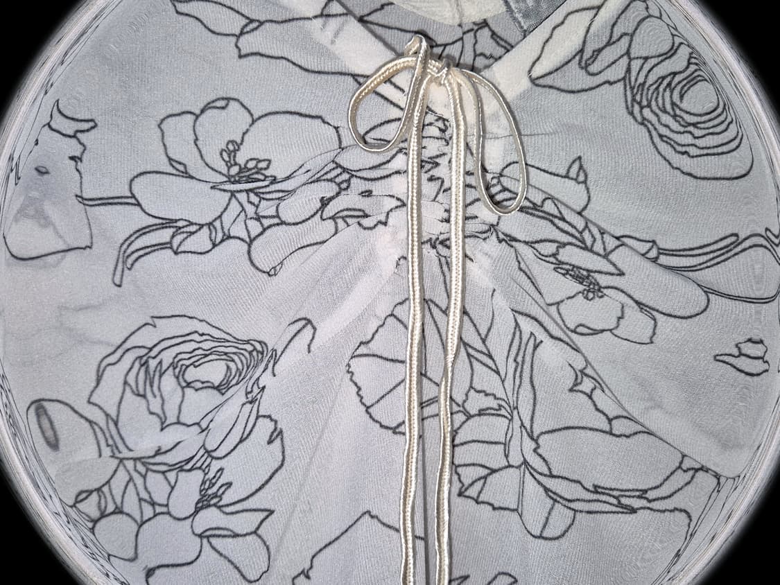 Vintage 04 Oriental Rose drawing blouse 상품이미지2