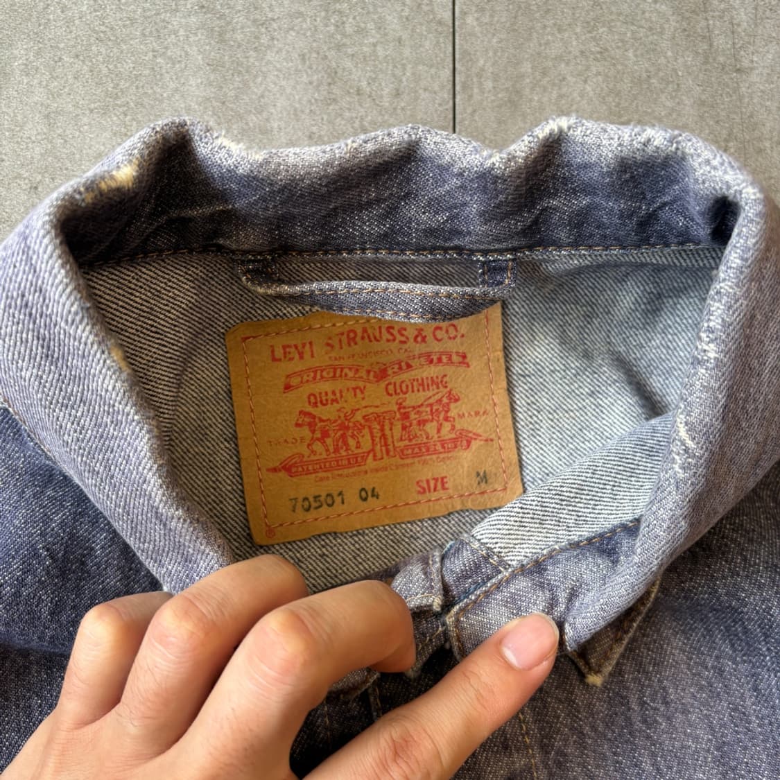 리바이스 정품 70501 04 데님 타입1 자켓  상품이미지6