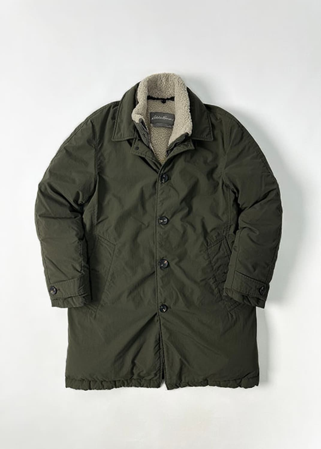 [L] 에디바우어 양털 하프 다운 패딩 상품이미지1