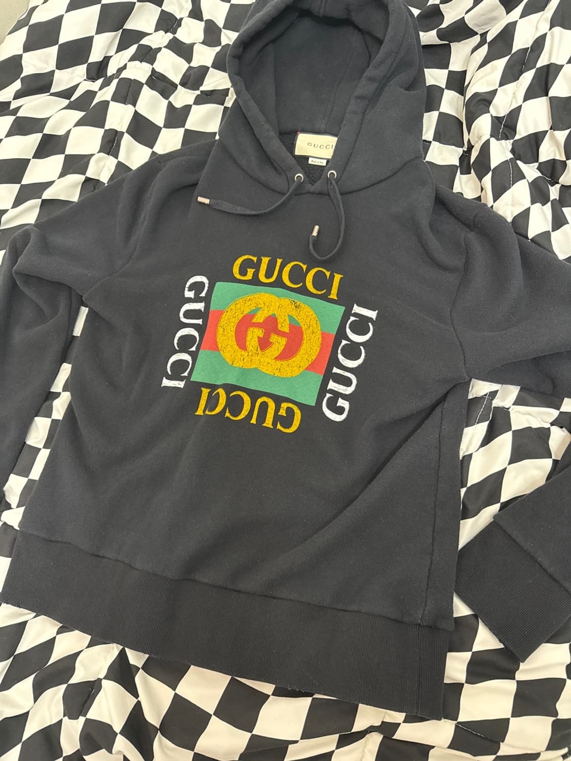 구찌 로고 후드티 상품이미지1