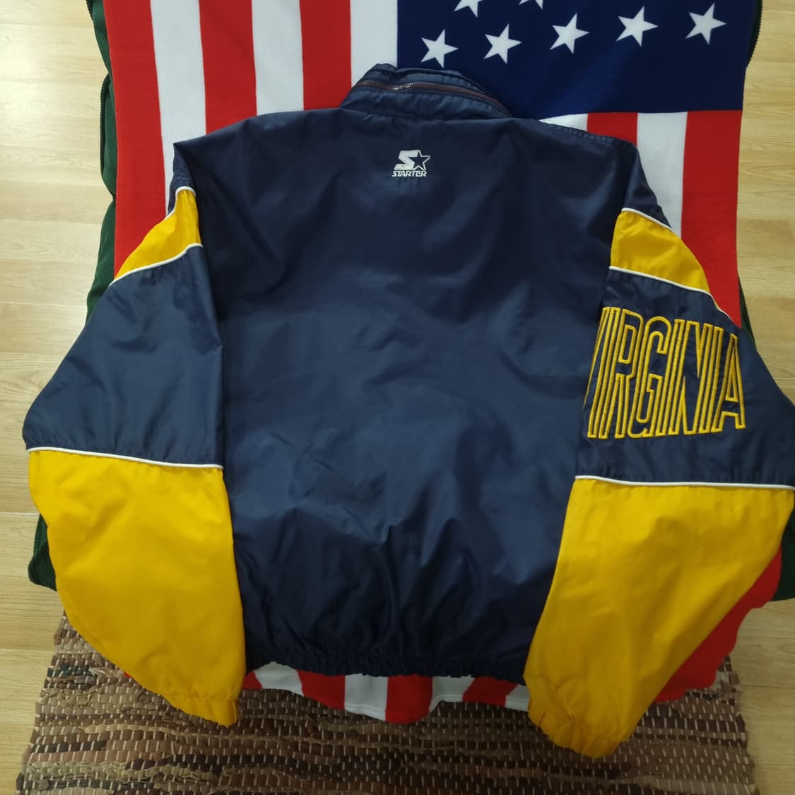 90's 스타터 웨스트버지니아 올드스쿨 바람막이 상품이미지4