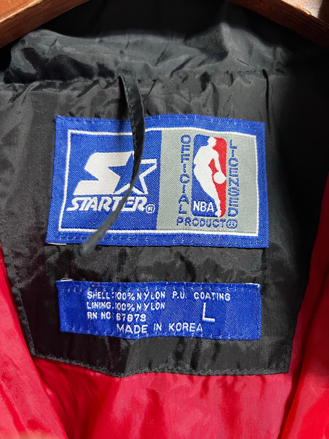 스타터 시카고 불스 바람막이 블랙/레드 상품이미지5
