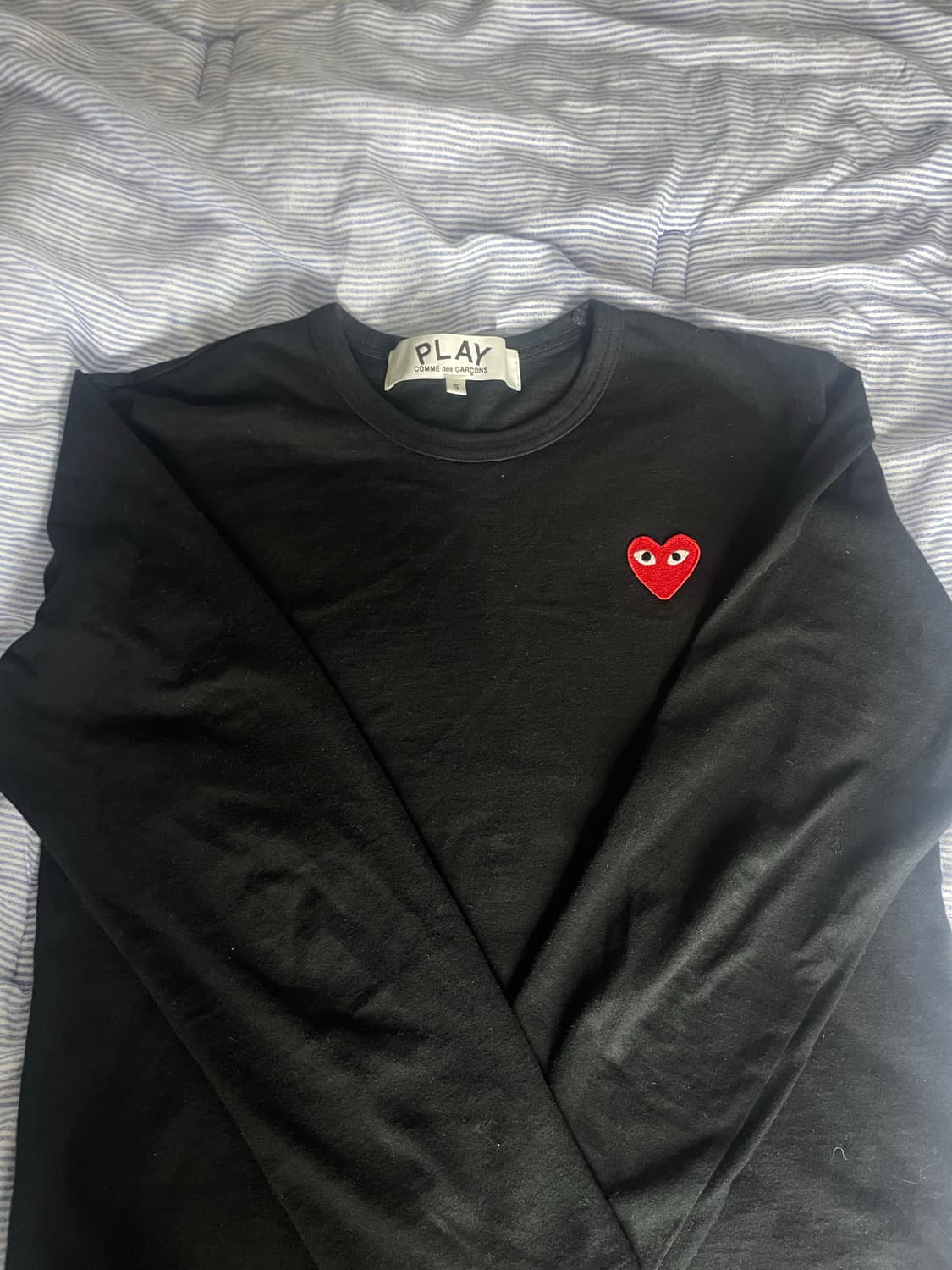 꼼데가르송 롱슬리브 블랙 S 남여공용 상품이미지2