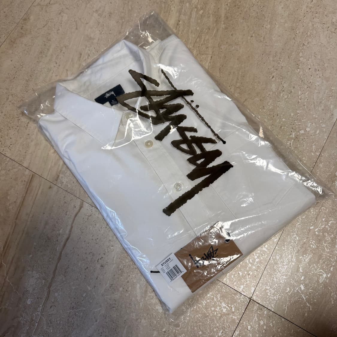 [L] 스투시 옥스포드 셔츠 화이트 상품이미지6