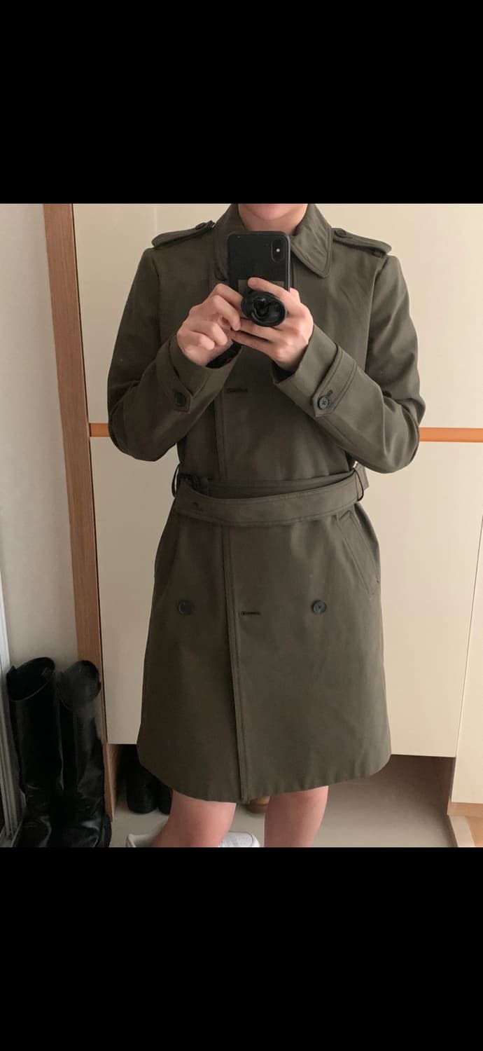 JOSEPH 조셉 트렌치코트 카키 38 / 클래식 더블 트렌치 / 상태좋 상품이미지3