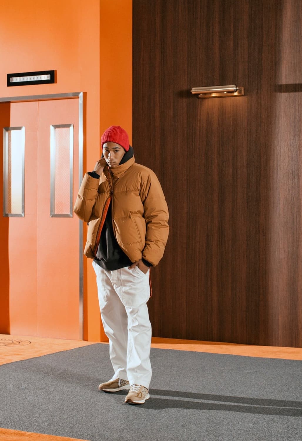 무료배송 - 한정판 뉴발란스 x 슬로우스테디클럽 호텔990 구스패딩(브라 상품이미지10