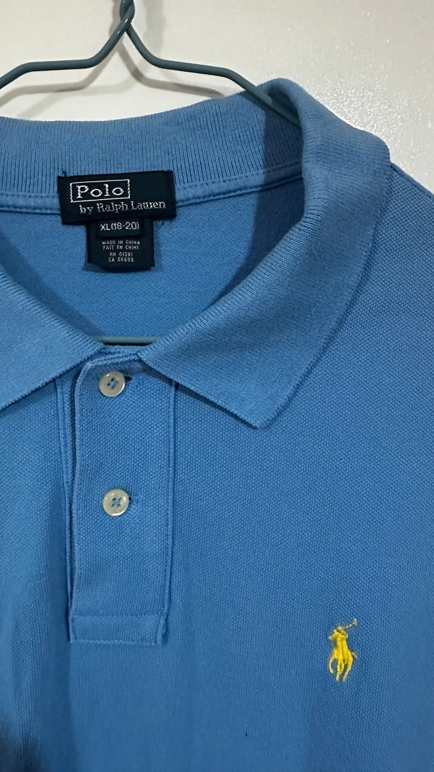 폴로 랄프로렌 블루 반팔 카라티셔츠  상품이미지2