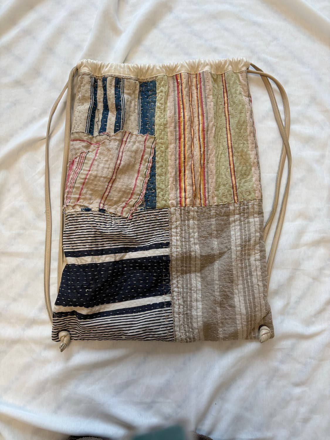 By walid 패치워크 드로스트링 백  상품이미지6