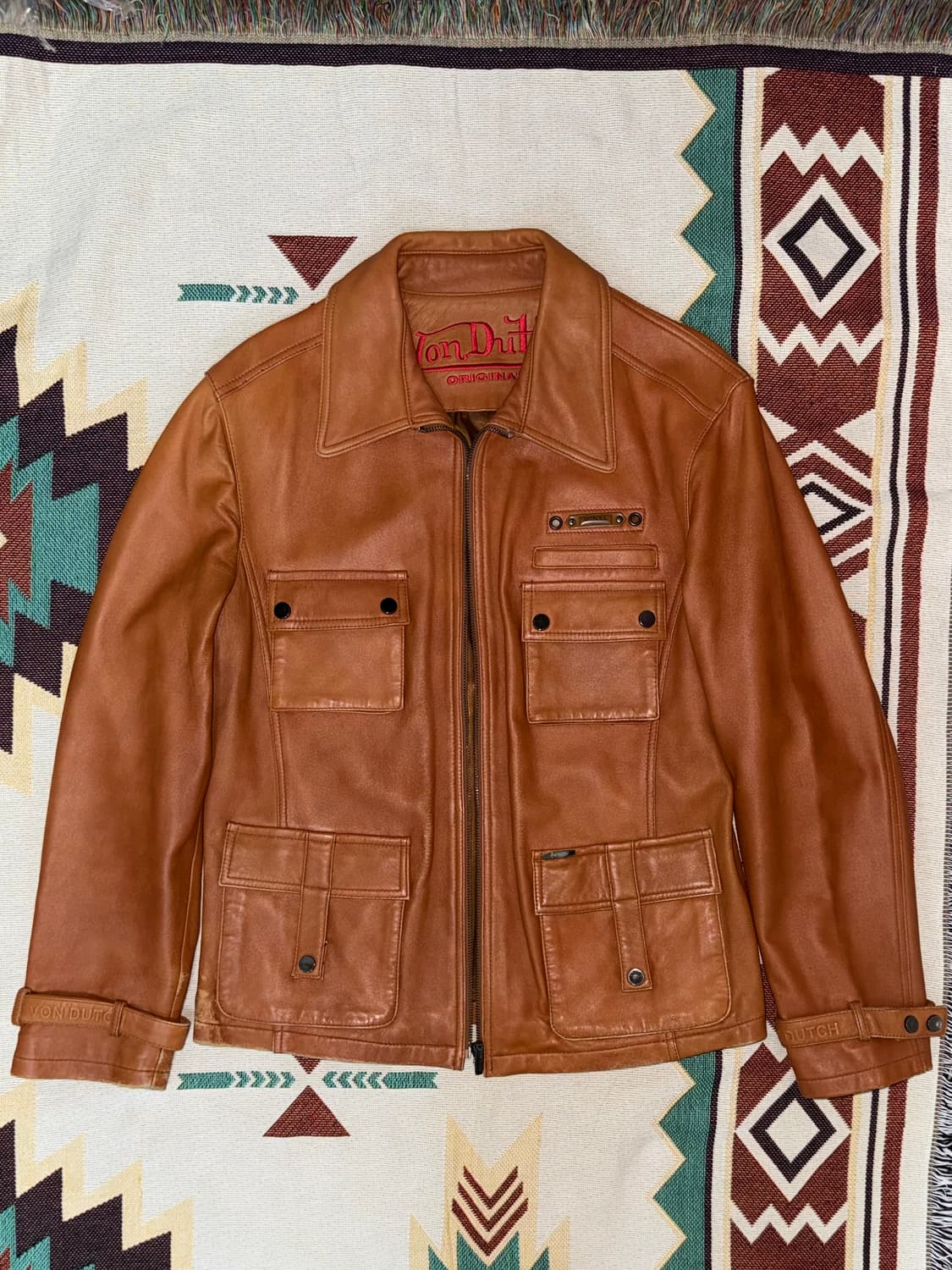 00‘s 본더치 레더자켓 상품이미지1