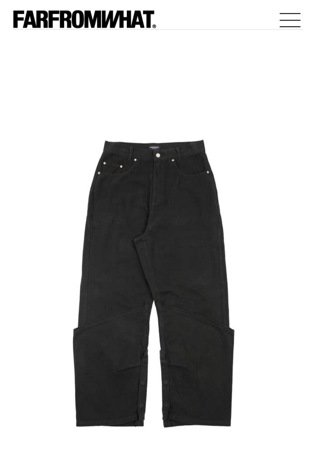 파프롬왓 스트럭처드 헴 팬츠 상품이미지1