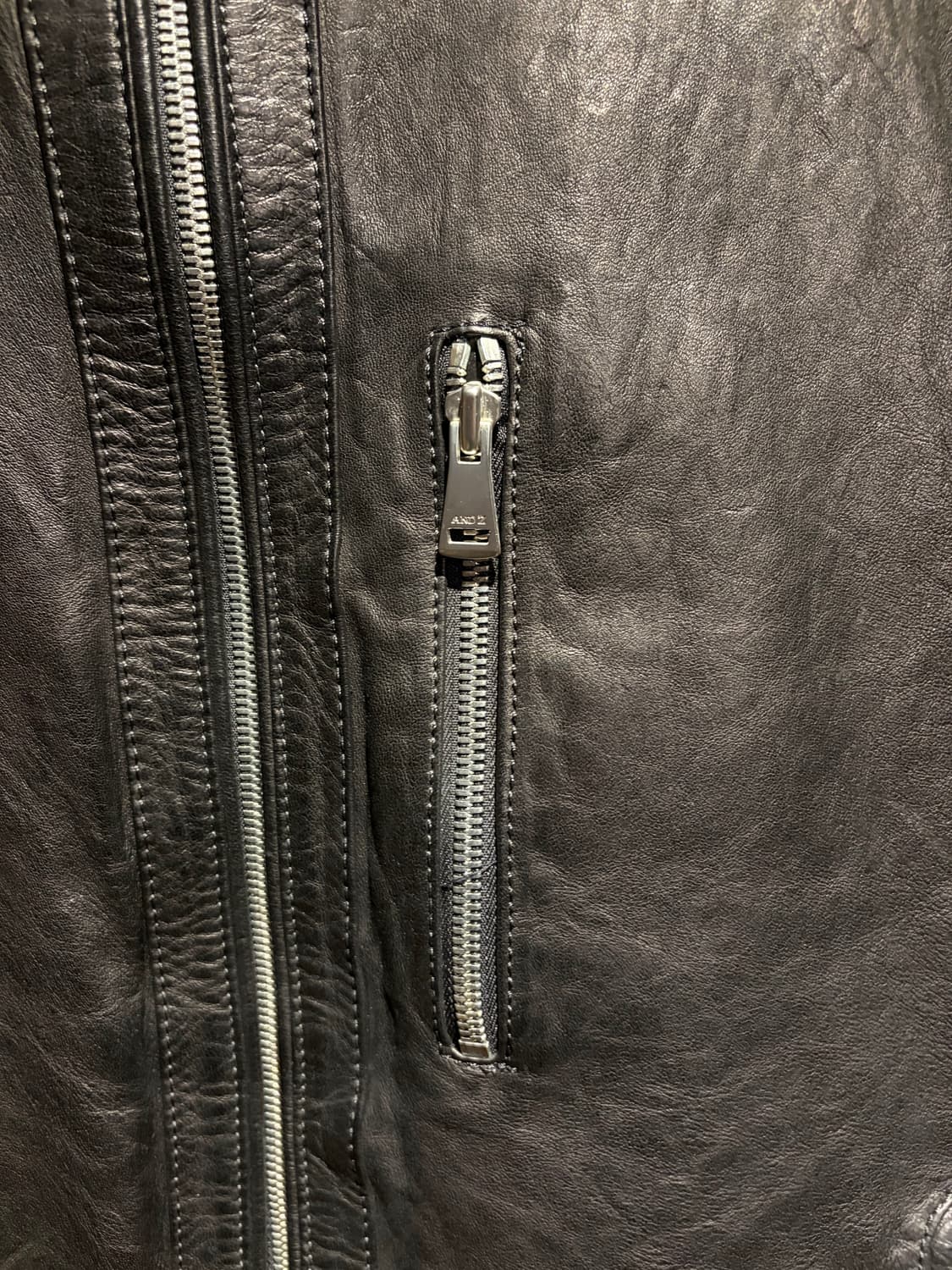 Single sheep skin biker jacket / 양가죽 바이커 상품이미지5