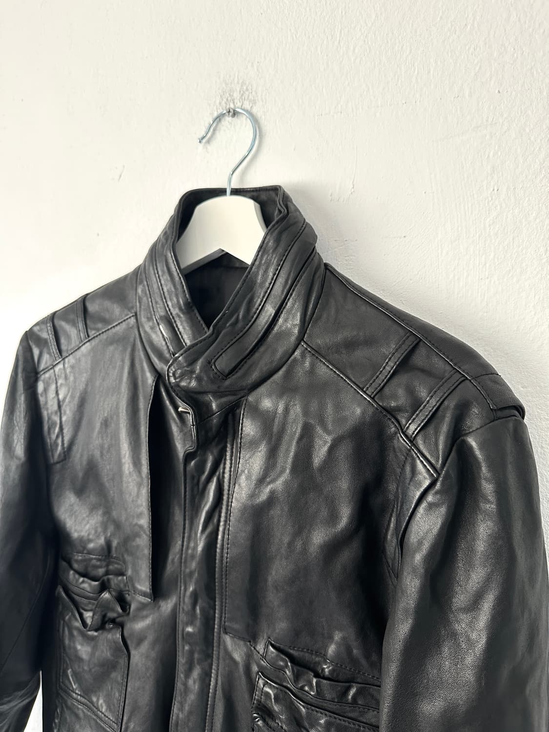 솔리드옴므 램스킨 포켓 레더자켓 상품이미지8