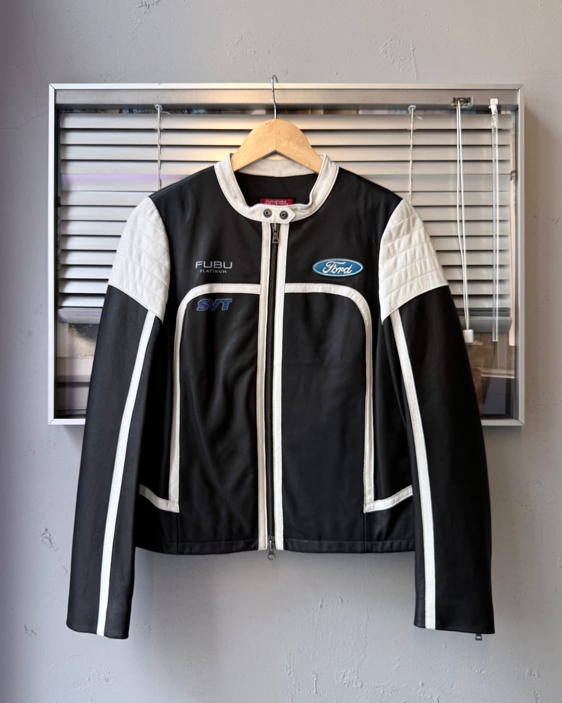 FUBU platinum lambskin racing jacket 상품이미지1