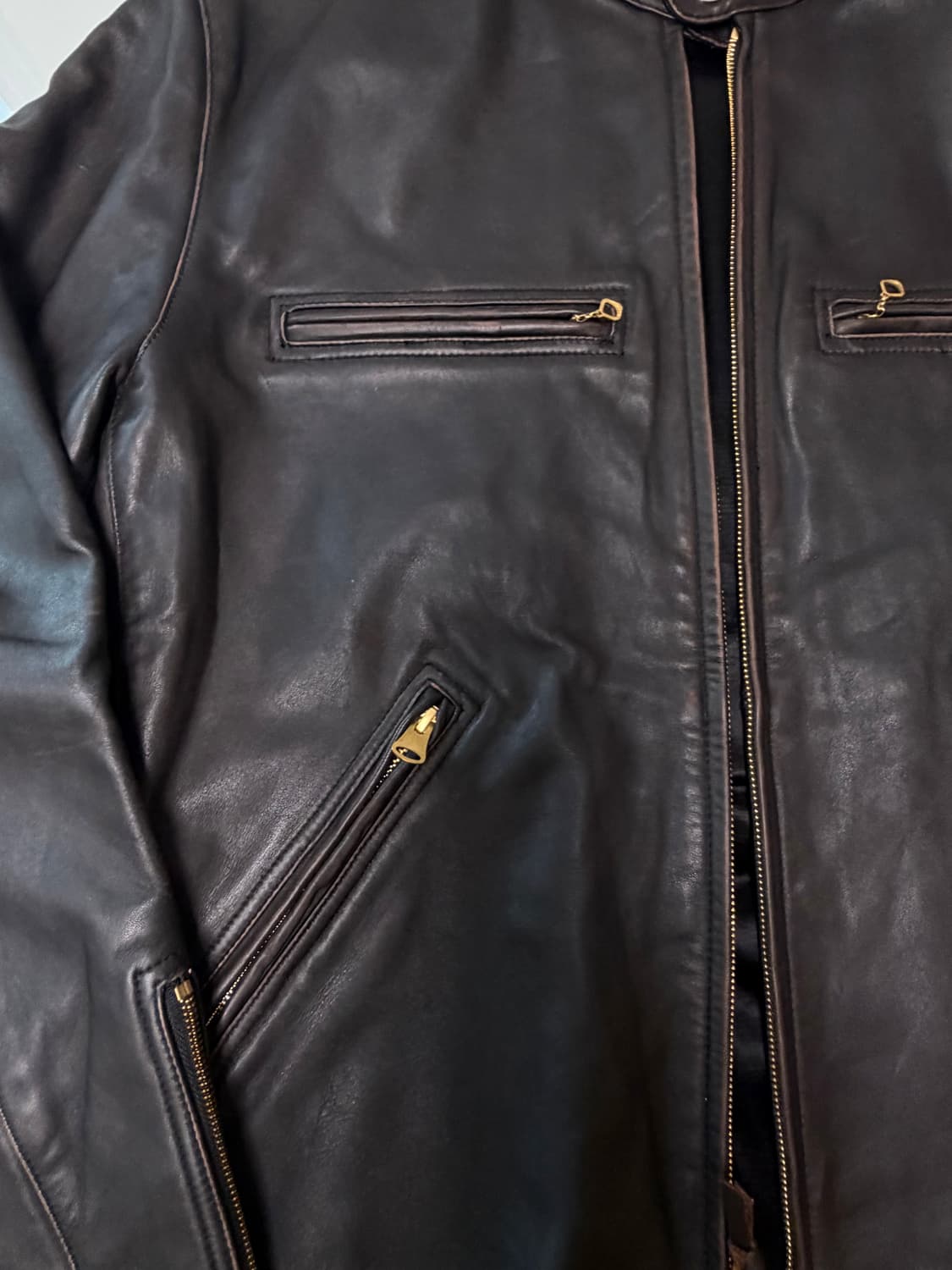 rrl 더블알엘  j100 모토가죽바이커 xl 상품이미지4