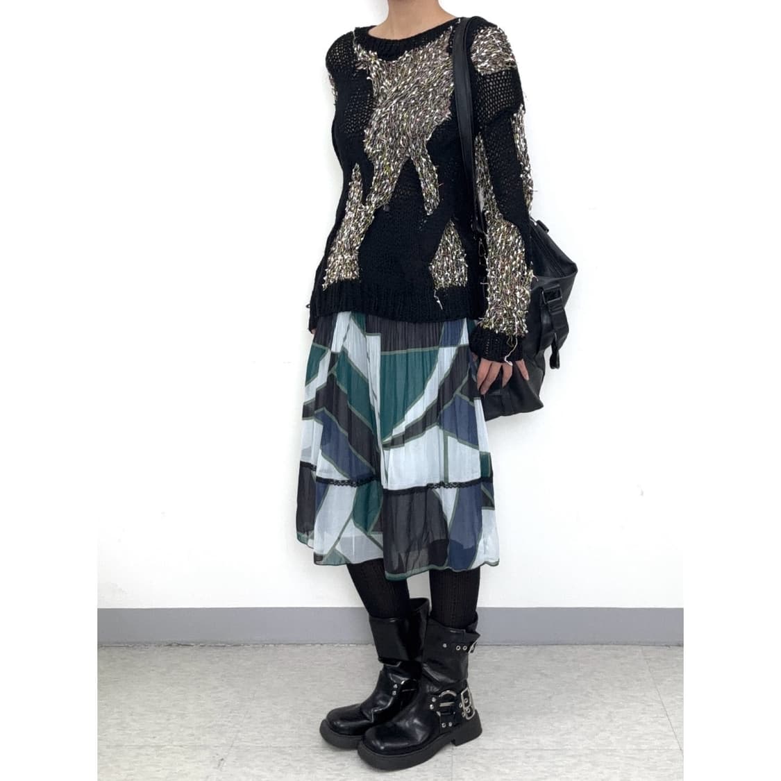 빈티지 유니크 니트 상품이미지3