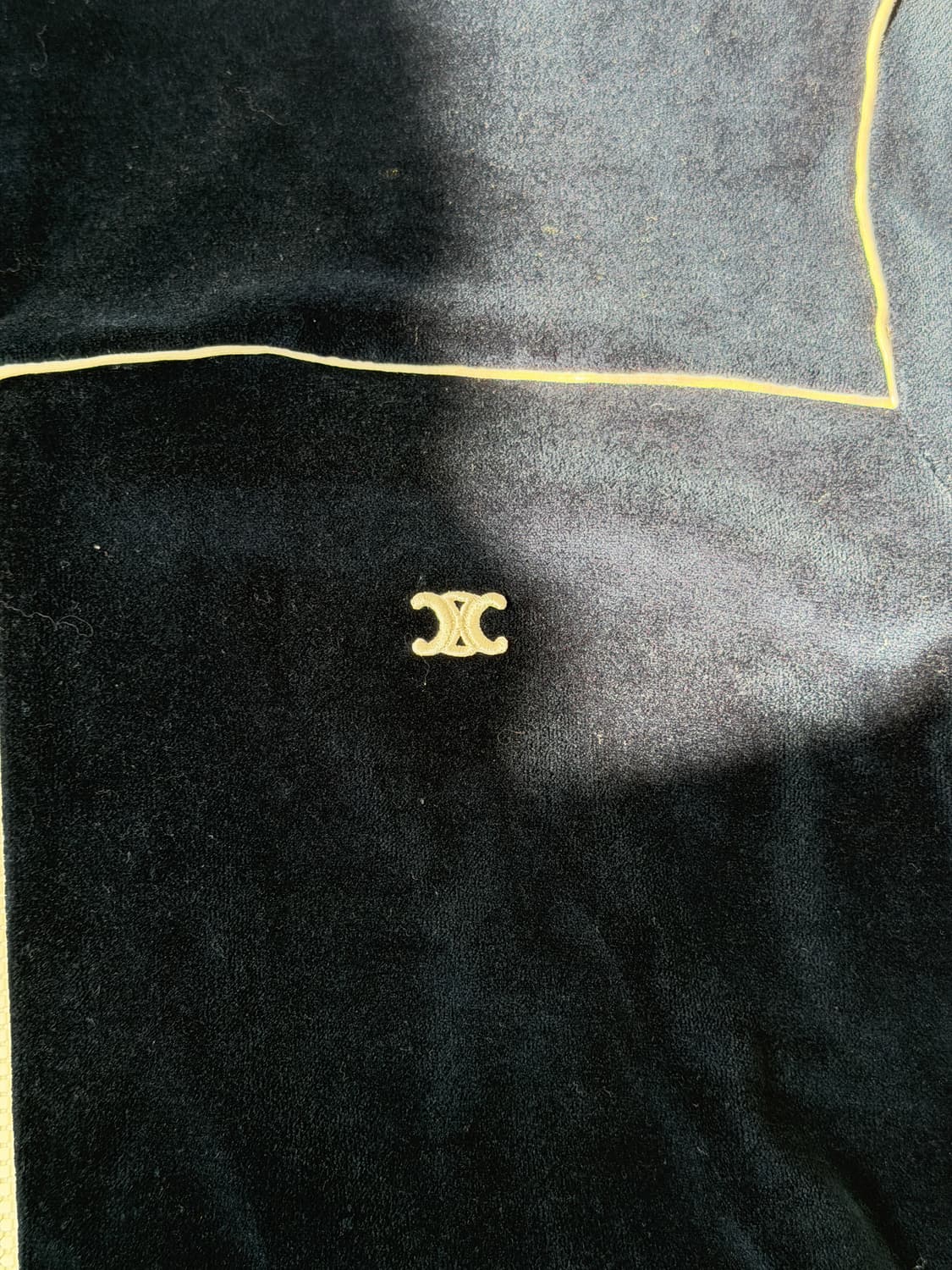 셀린느 트리오페 벨벳 트랙 져지 자켓 L 네이비 상품이미지3