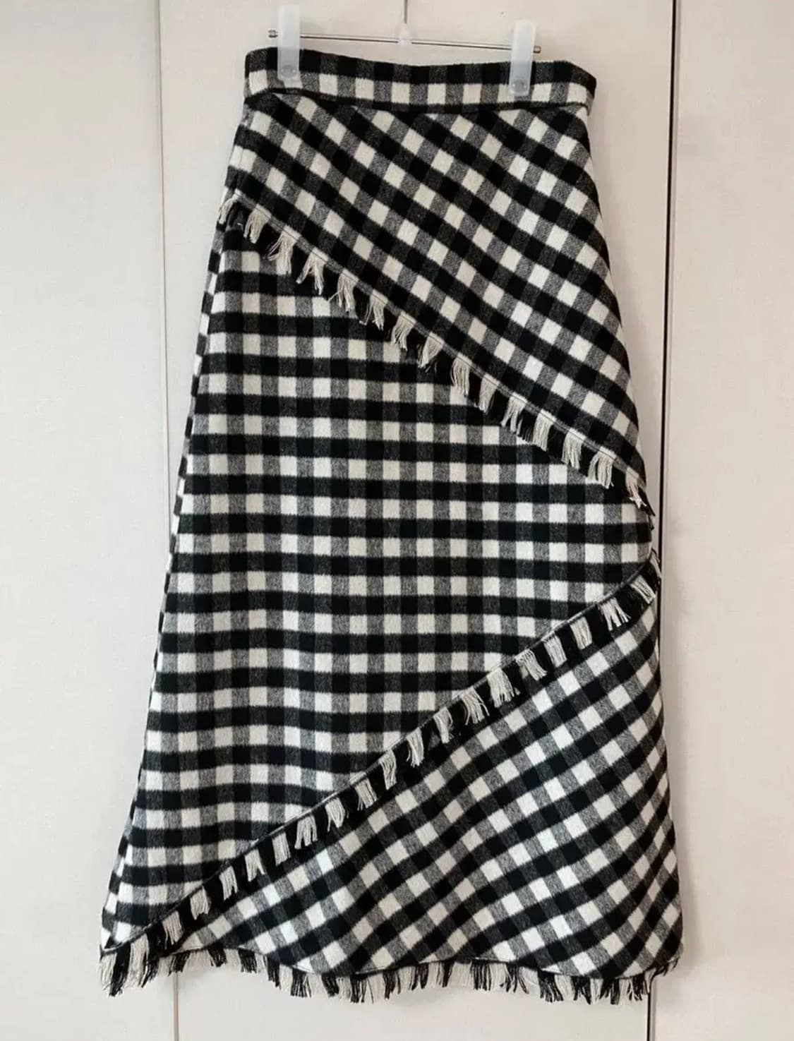 마가린핑거스 체크 롱 스커트 S 상품이미지1
