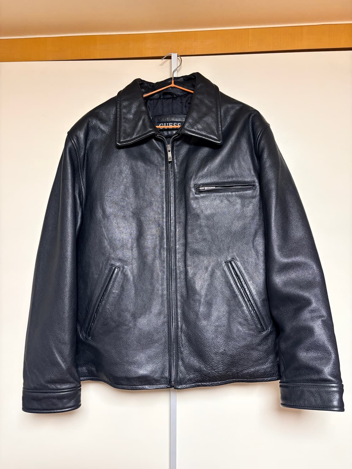 게스 빈티지 소가죽 레더자켓 M 100-105 상품이미지1
