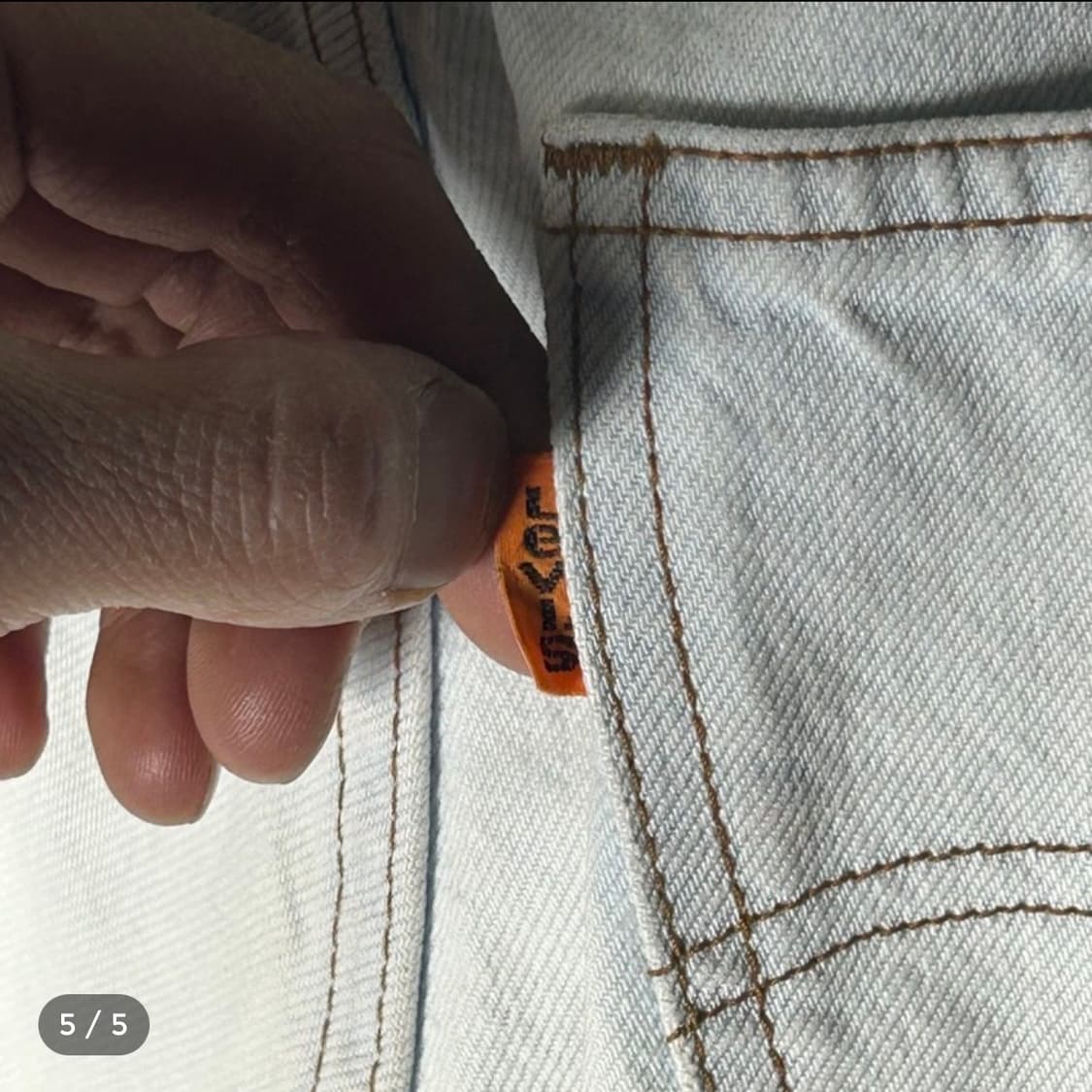 [Levis] 리바이스 재팬 오렌지탭 워시드 데님팬츠 상품이미지5