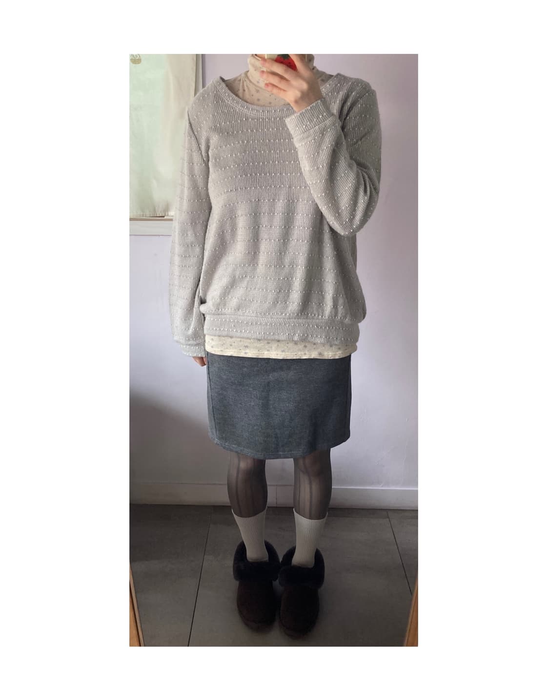 세오리아 도트 리본니트 상품이미지6