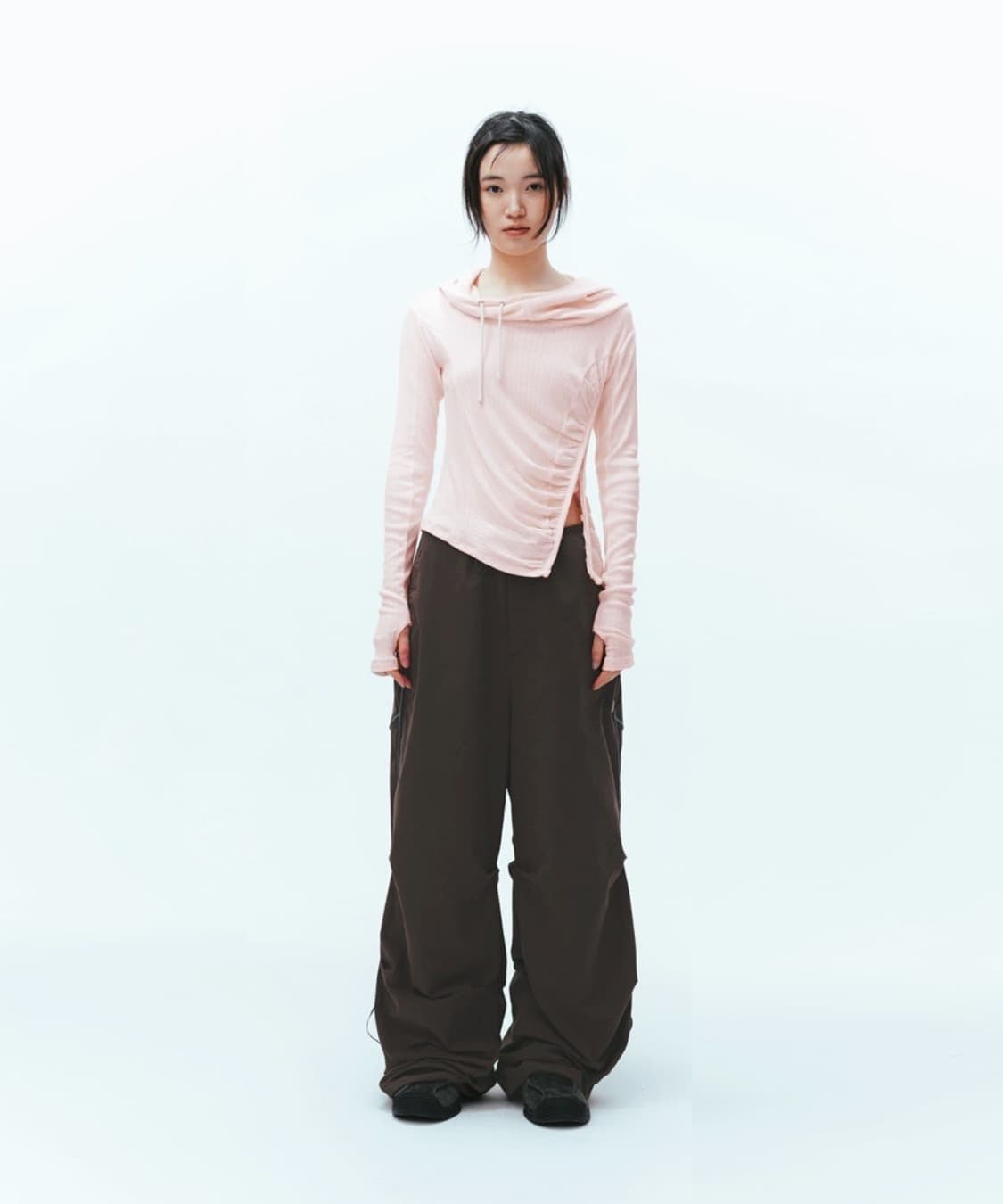 코이세이오 스트랩 라인팬츠 브라운 1 상품이미지2