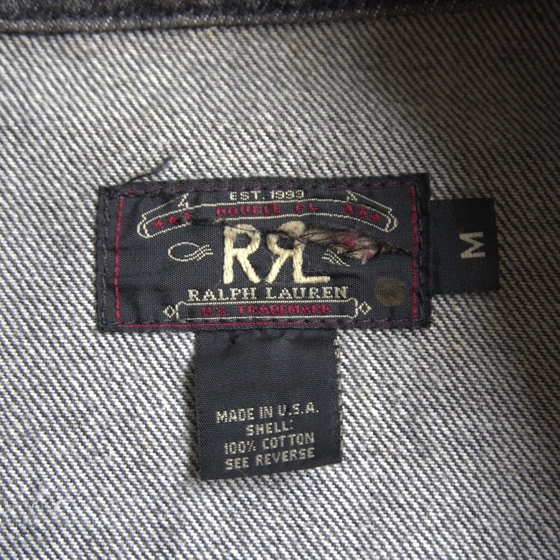 90s RRL 더블알엘 lot 데님자켓 상품이미지2