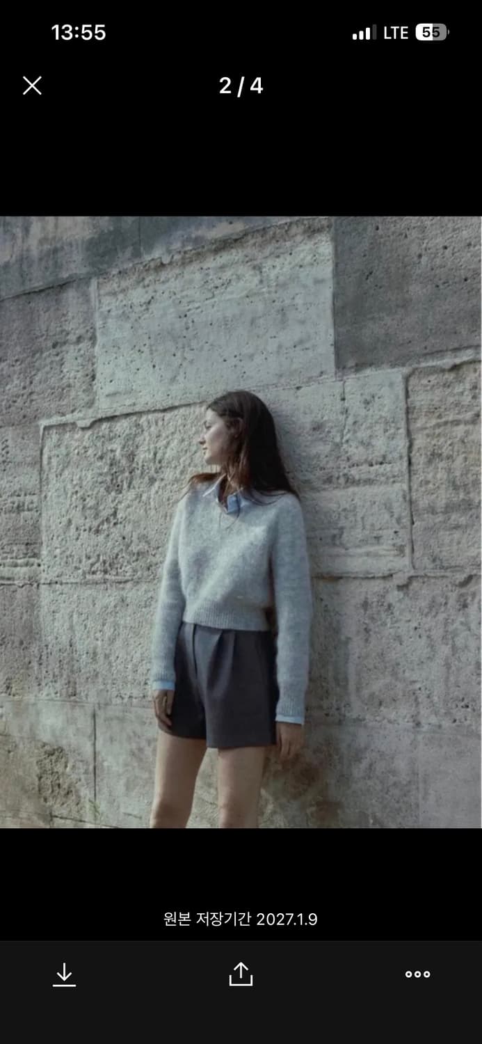 타낫 모던 핀턱 팬츠(그레이s) 상품이미지3