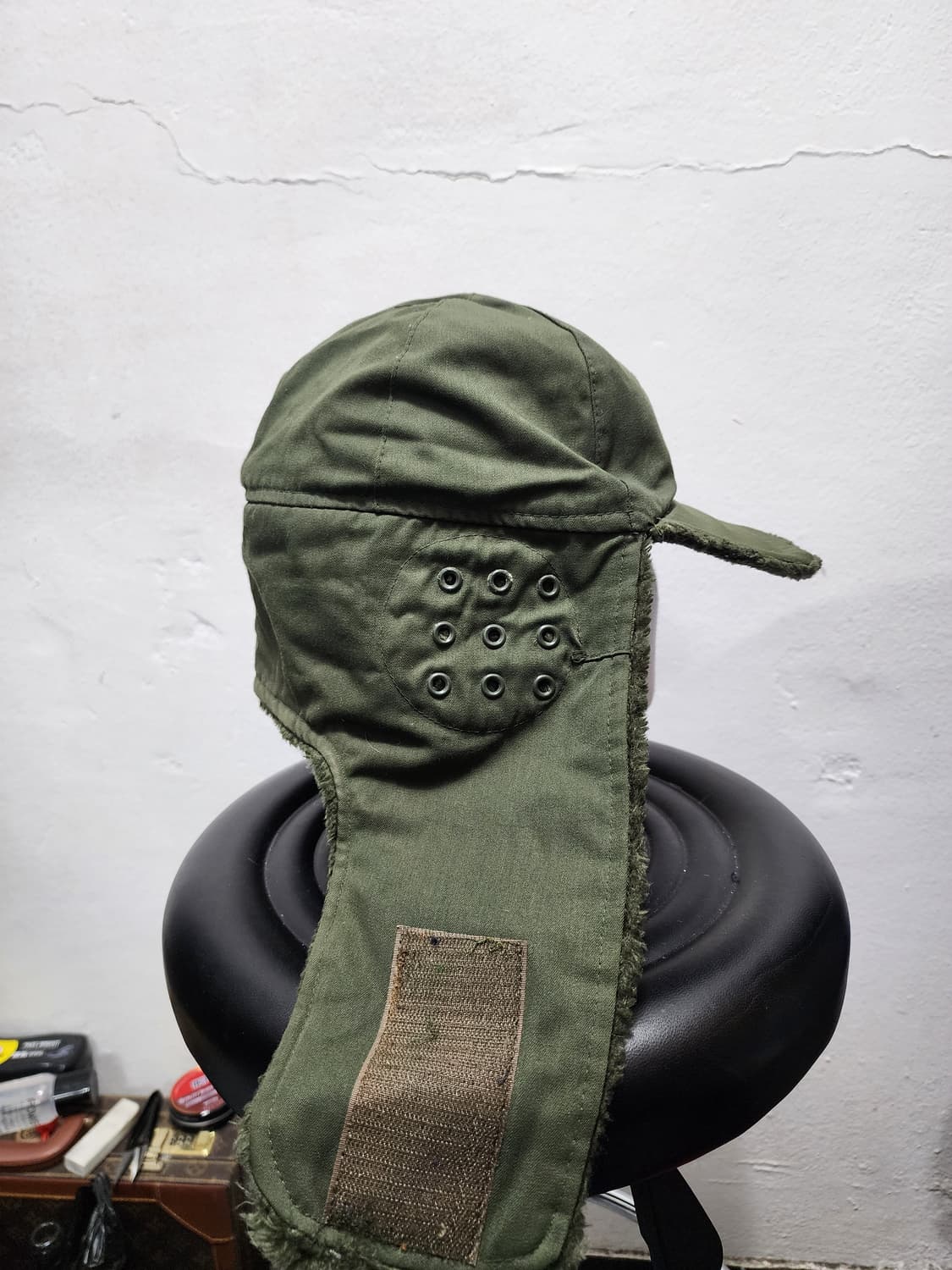 80s 밀리터리 국군용 동계 방한모 상품이미지1