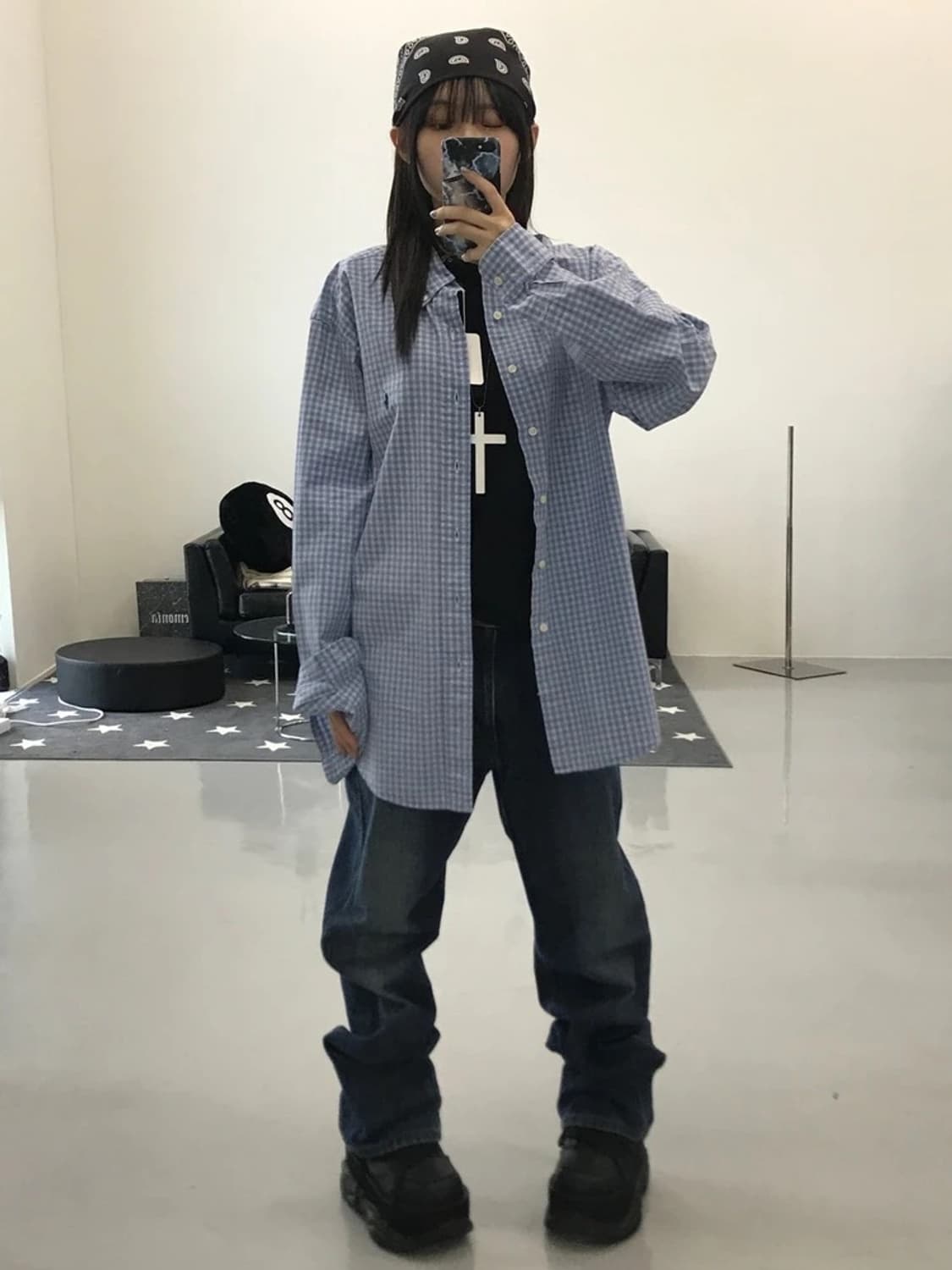 폴로 랄프로렌 스트라이프 블루 셔츠 상품이미지1