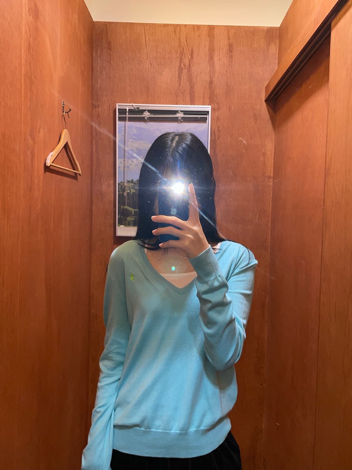 (M) POLO 폴로 랄프로렌 피마코튼 브이넥 니트 상품이미지1