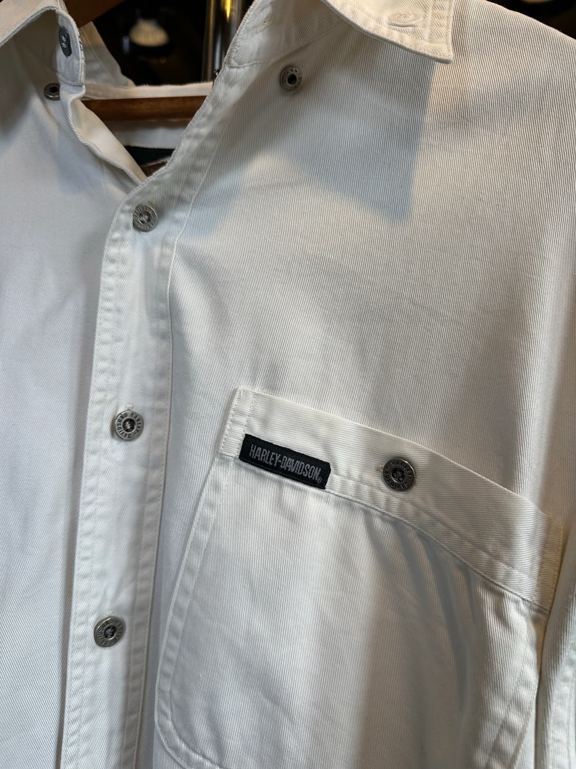 할리데이비슨 자수 화이트 셔츠 상품이미지4