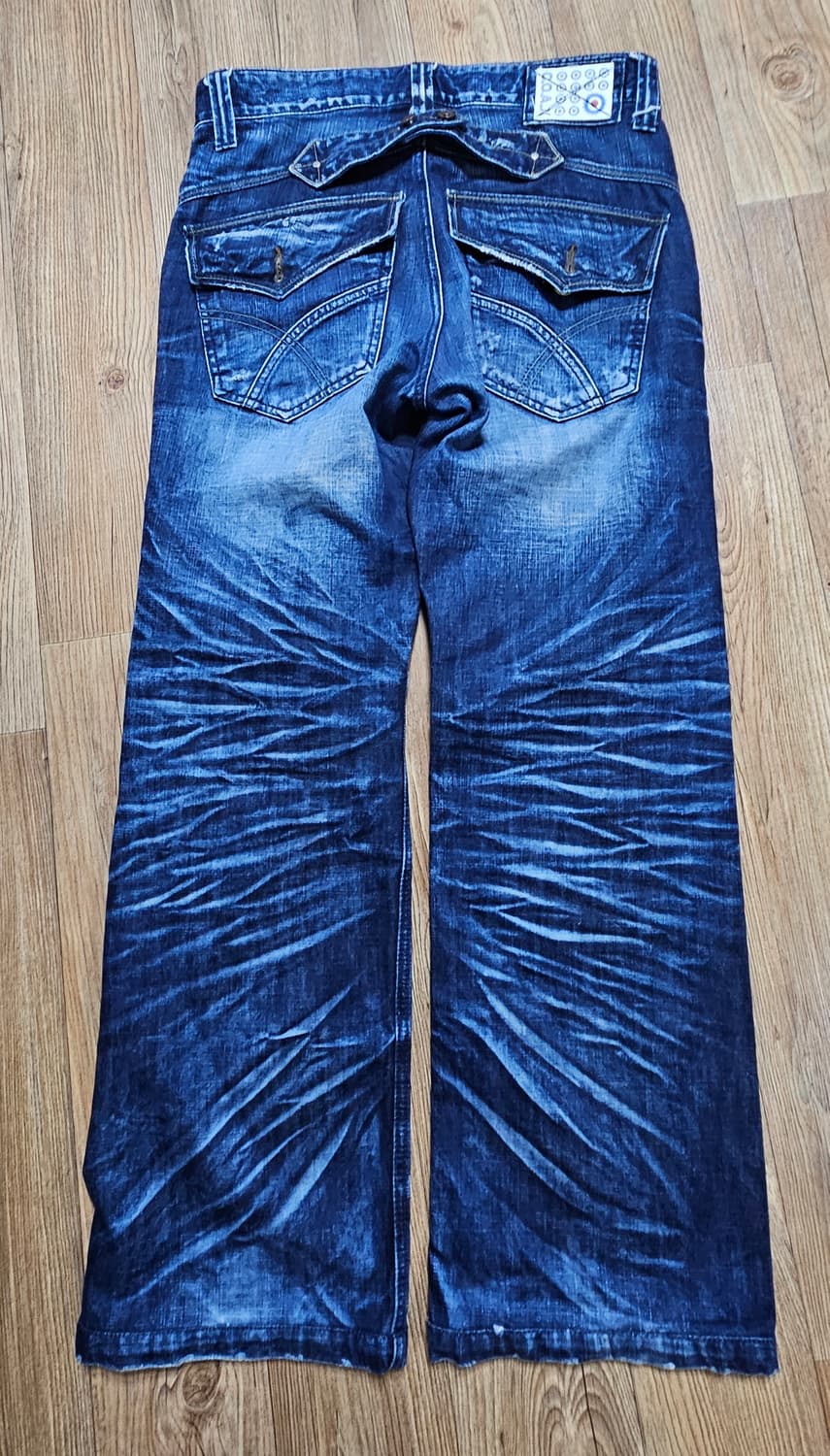 00's 빈티지 콕스(COAX) 레이싱 신치백 부츠컷 데님팬츠 상품이미지2