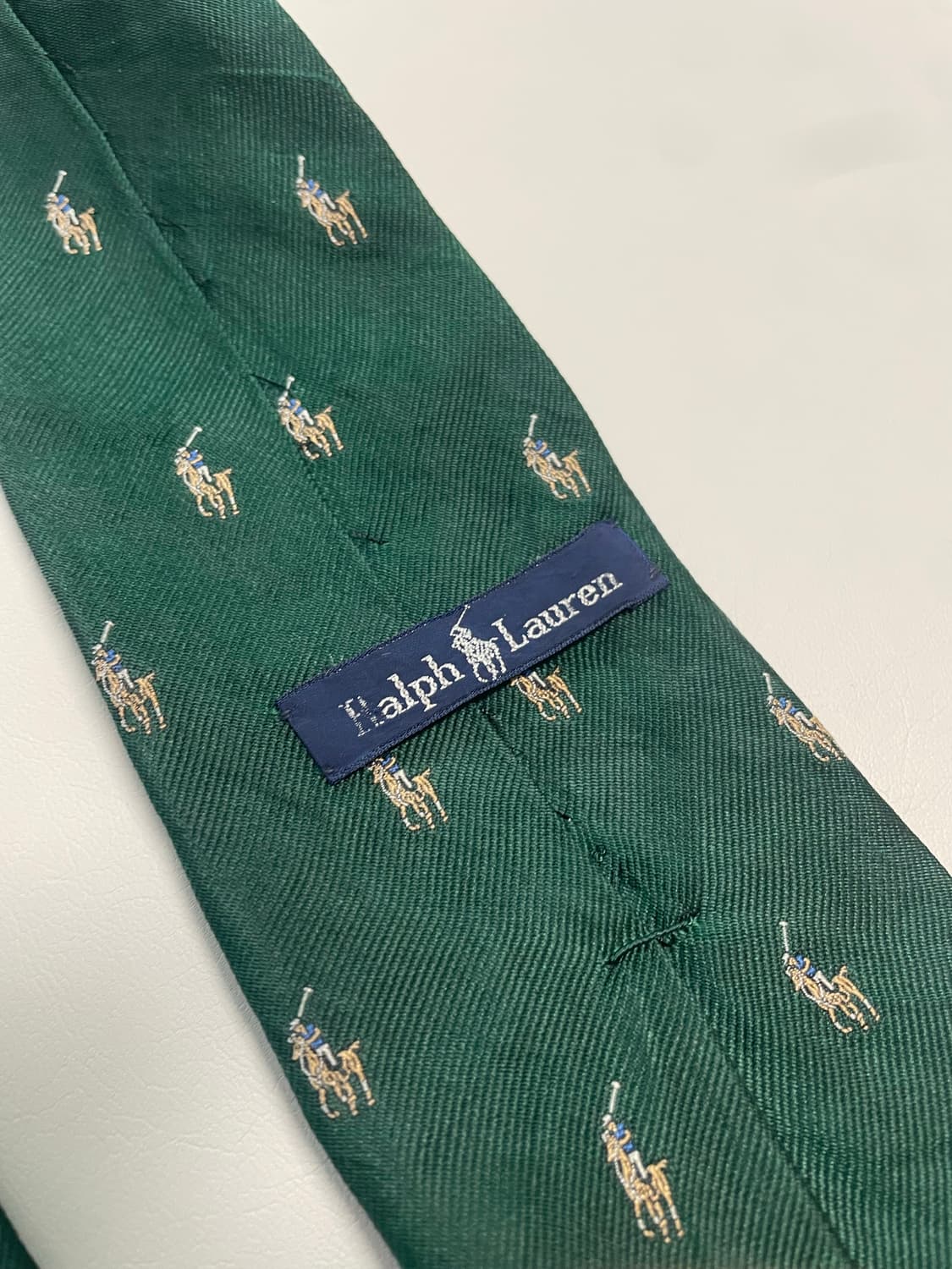 폴로 로고 실크 넥타이 상품이미지4