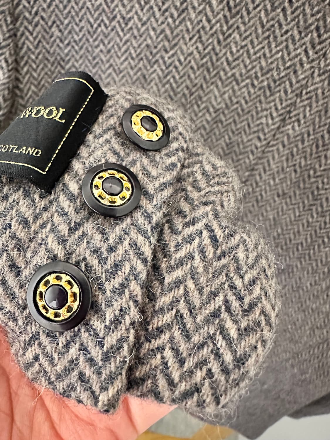 헤링본 울 자켓(일본 빈티지) 상품이미지10