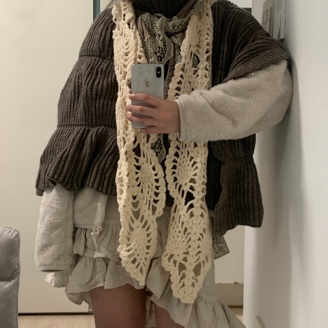 빈티지 카키/브라운 그런지페어리 코디세트 상품이미지1