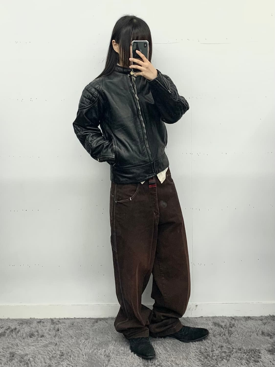 Genuine leather 라이더 자켓 상품이미지2