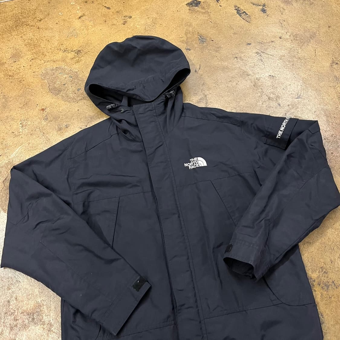 [정품/90] 노스페이스 블랙 바람막이 후드 자켓 b16 상품이미지1